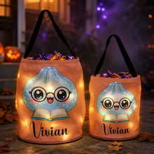 Load image into Gallery viewer, Personalized LED Trick or Treat Basket for Kids Halloween Gift
