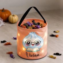 Load image into Gallery viewer, Personalized LED Trick or Treat Basket for Kids Halloween Gift
