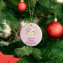 Load image into Gallery viewer, Personalized Cute Pink Dumpling Ceramic Ornament Gift for Kids
