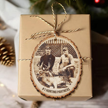 Load image into Gallery viewer, Celebrate Your Adventures: Custom Photo Engraved Wood Ornament - Personalized Gift for Hunting Lovers Ornament MagicInPrints
