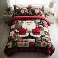 Load image into Gallery viewer, Embrace the Holiday Spirit – Personalized Quilted Bedding Set – Gift for Santa Lovers Quilted Bedding Set V2 MagicInPrints
