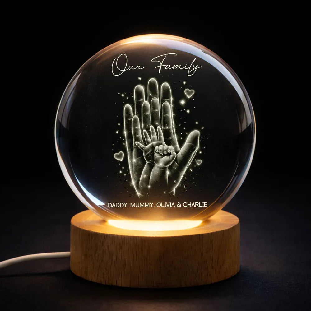 Personalized Family LED Night Light for Home Decor - Sentimental Gift Lamp MagicInPrints