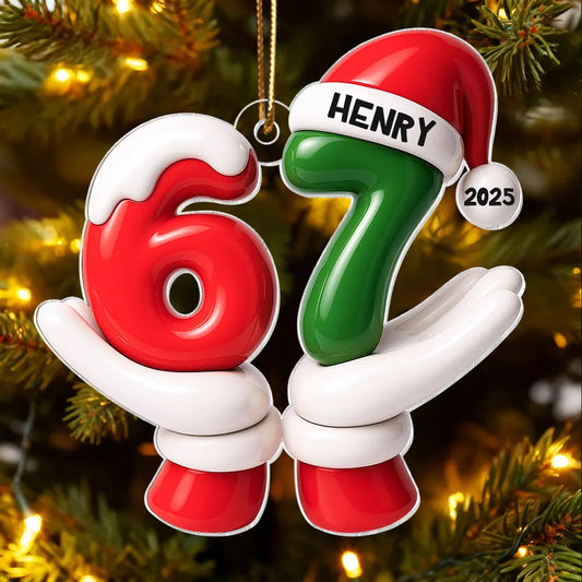 Personalized Christmas Ornament for Family - Festive Holiday Decor 2025 Ornament MagicInPrints