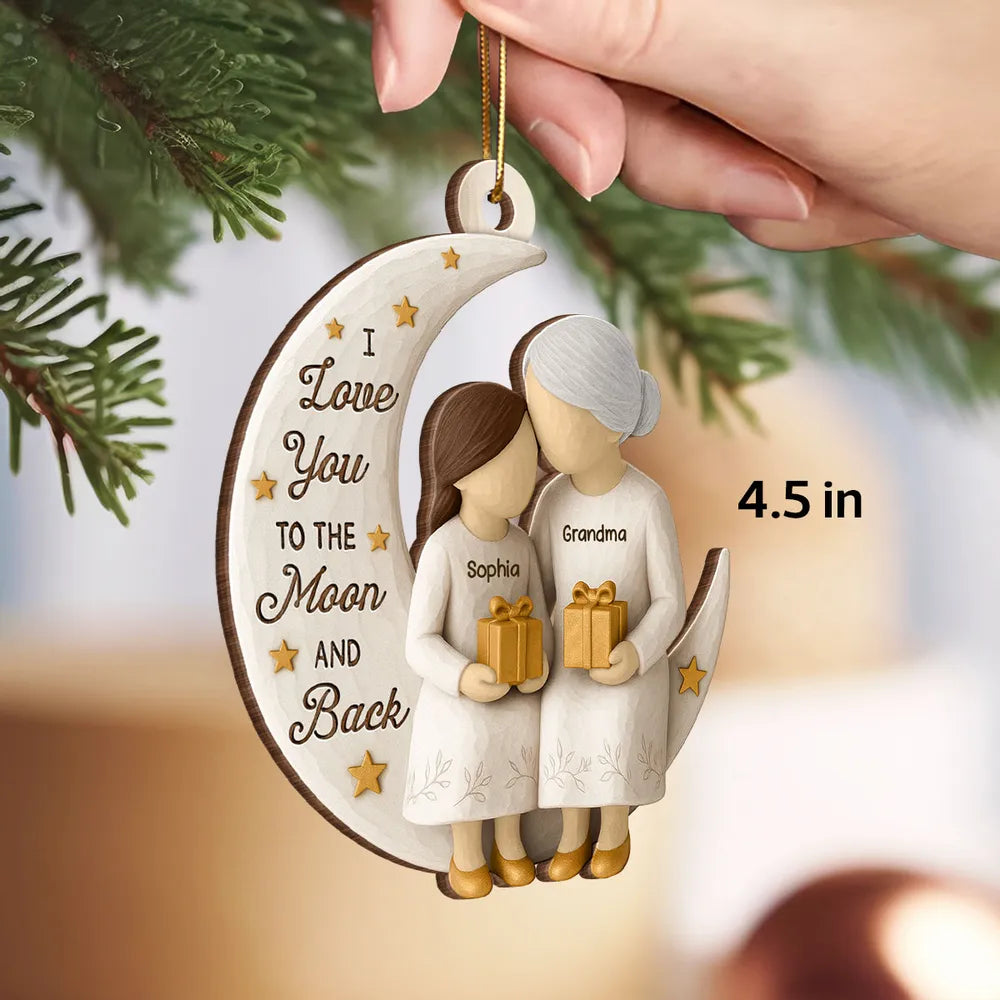 Personalized Grandma and Grandchild Ornament - Sentimental Holiday Gift Ornament MagicInPrints