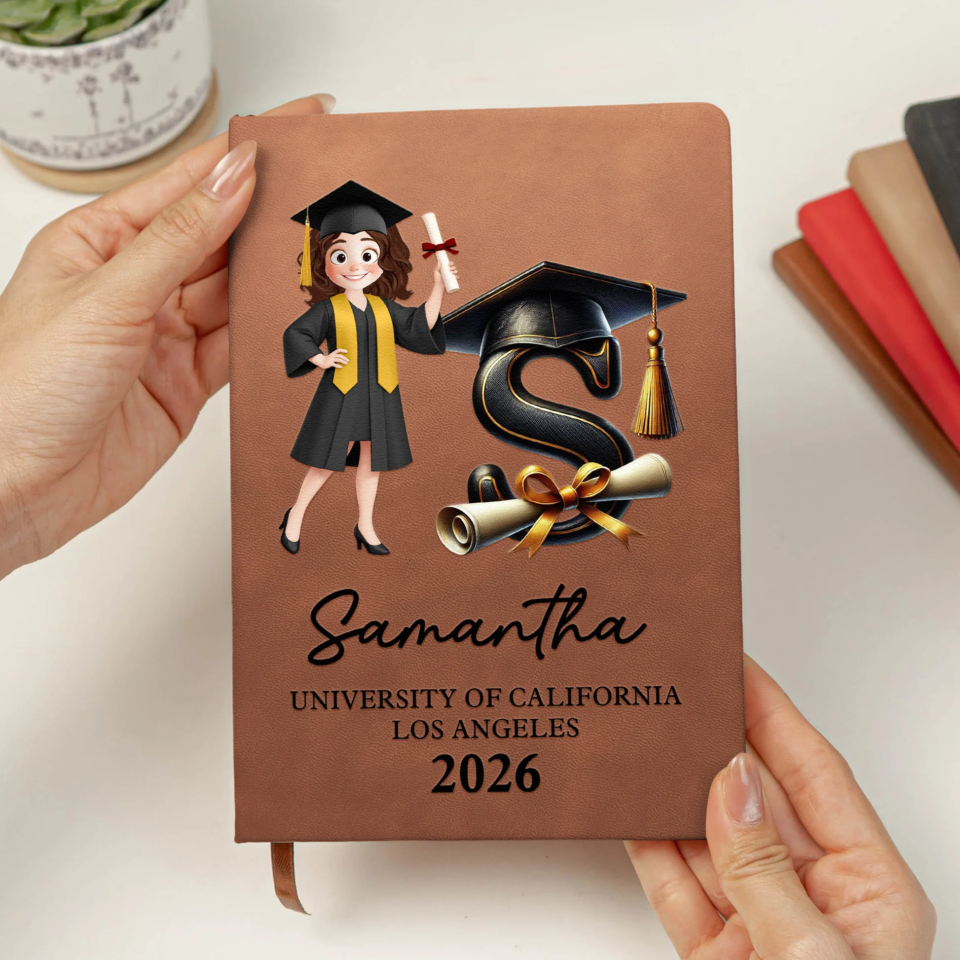 Personalized Graduation Journal for Students - Custom Name and Year Keepsake Stationery MagicInPrints
