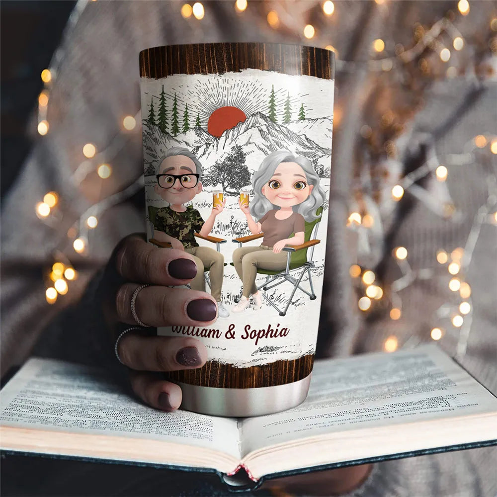 Personalized Couple Tumbler for Seniors - Sentimental Gift for Anniversaries Cup MagicInPrints