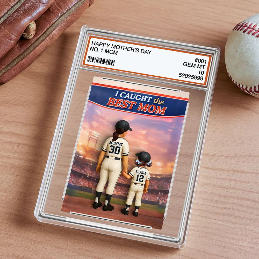 Personalized Baseball Mom Plaque for Mother's Day - Custom Family Gift Plaque MagicInPrints