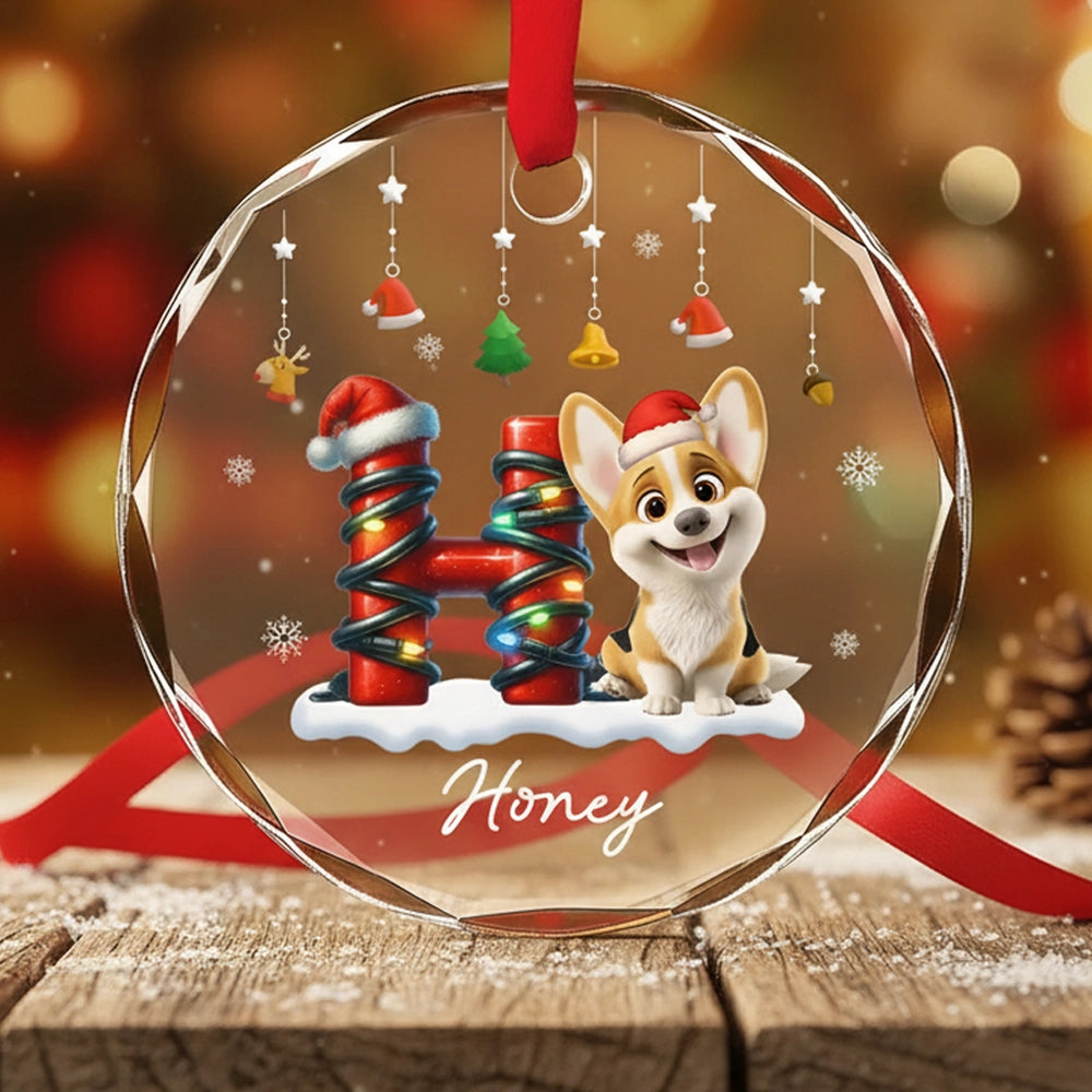 Personalized Dog Christmas Ornament for Pet Lovers - Holiday Decor Gift Ornament MagicInPrints