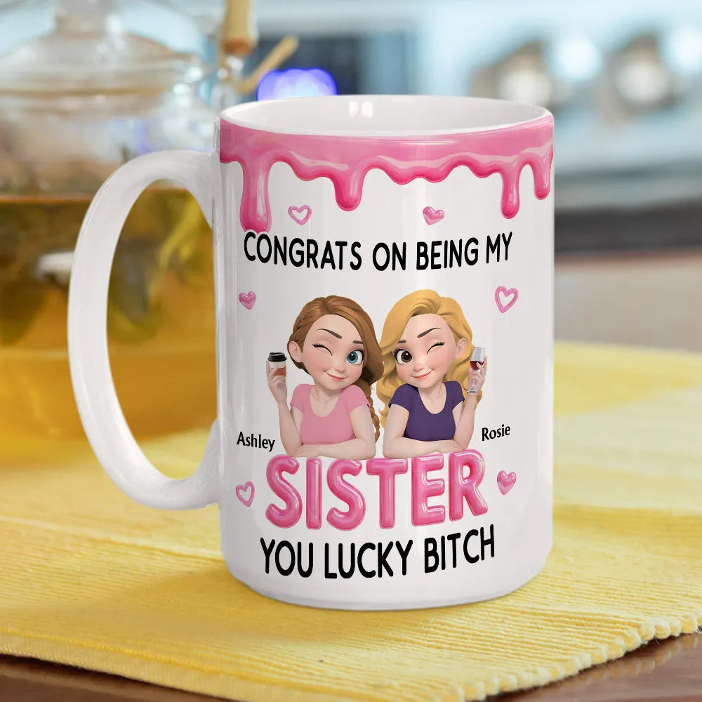 Personalized Sister Mug for Women - Funny Gift for Sisters Cup MagicInPrints