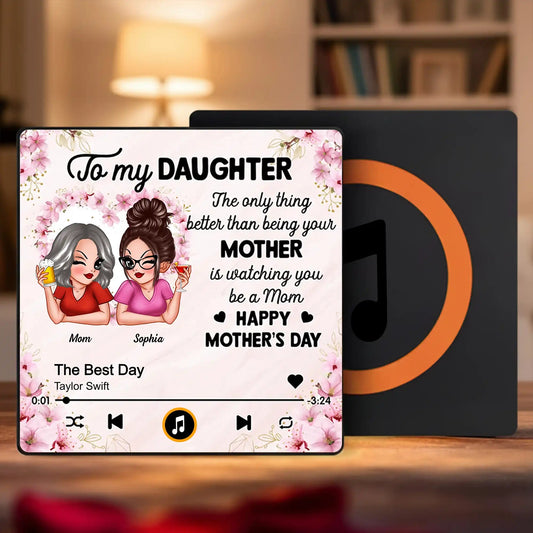 Personalized Music Plaque for Daughter - Mother's Day Gift Fridge Magnet MagicInPrints