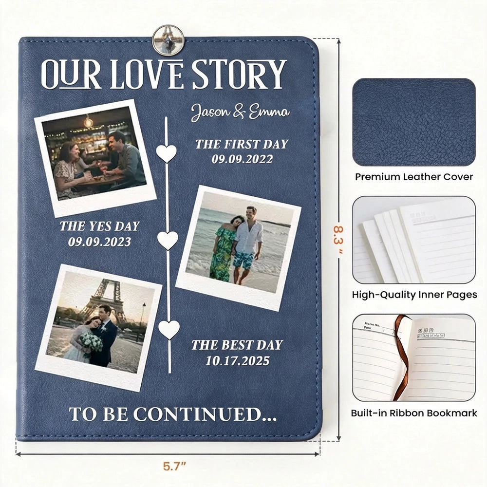 Personalized Love Story Photo Book for Couples - Romantic Keepsake Stationery MagicInPrints