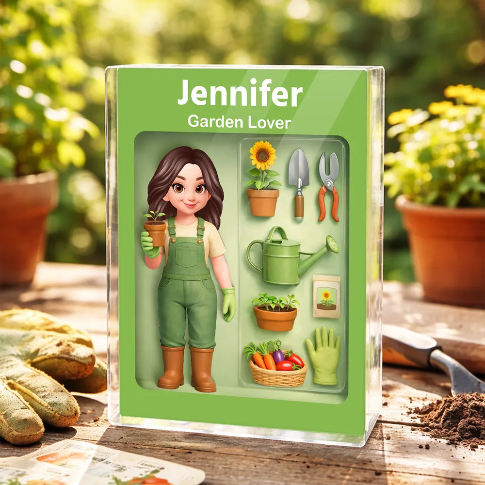 Personalized Garden Lover Acrylic Block for Gardening Enthusiasts - Unique Gift Plaque MagicInPrints
