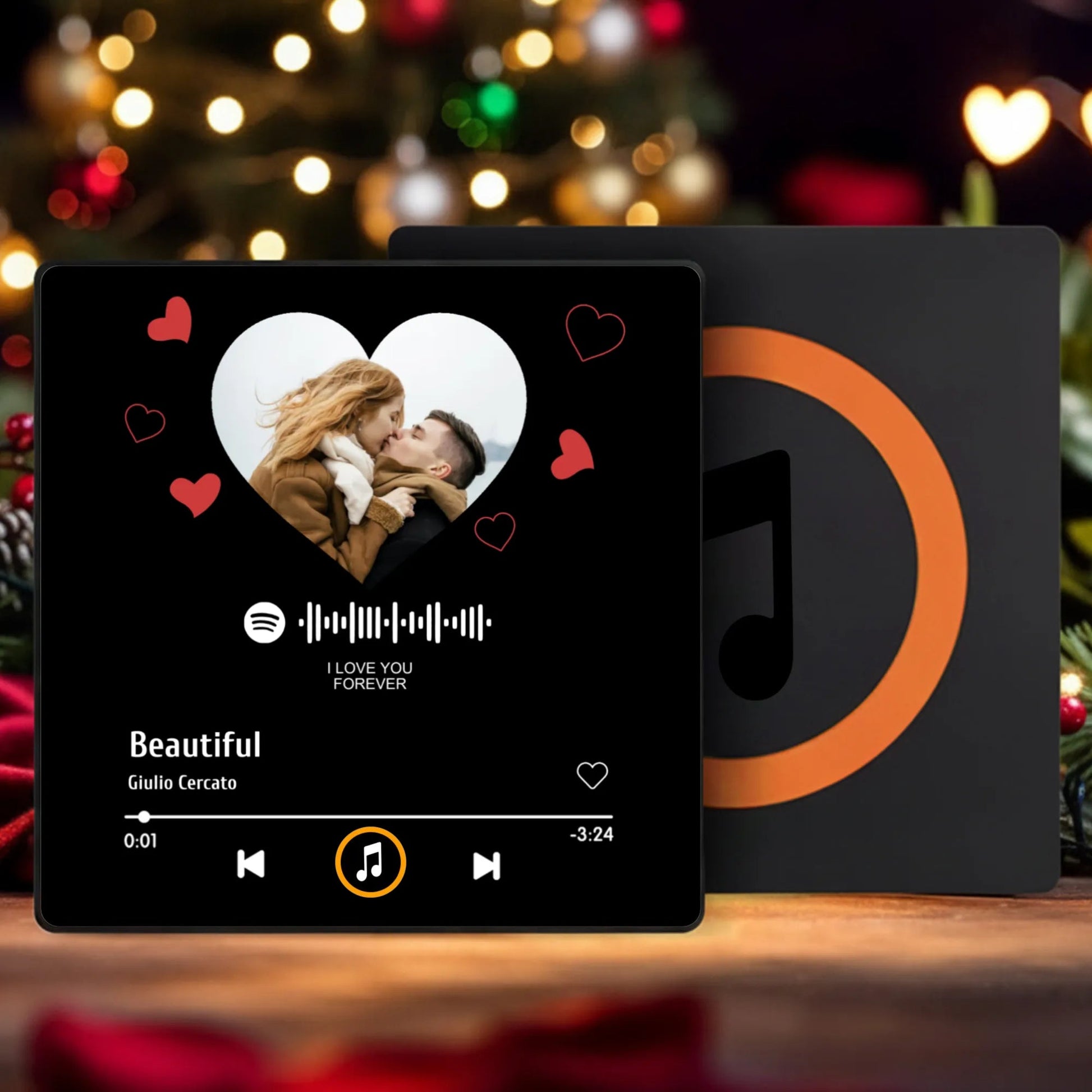 Custom Spotify Music Plaque for Couples - Romantic Gift for Christmas Fridge Magnet MagicInPrints
