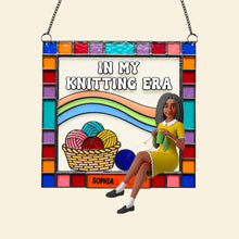 Load image into Gallery viewer, In My Knitting Era - Personalized Knitting Lovers Suncatcher Ornament - Custom Gift for Knitters, Craft Lovers, and Yarn Enthusiasts Ornament MagicInPrints
