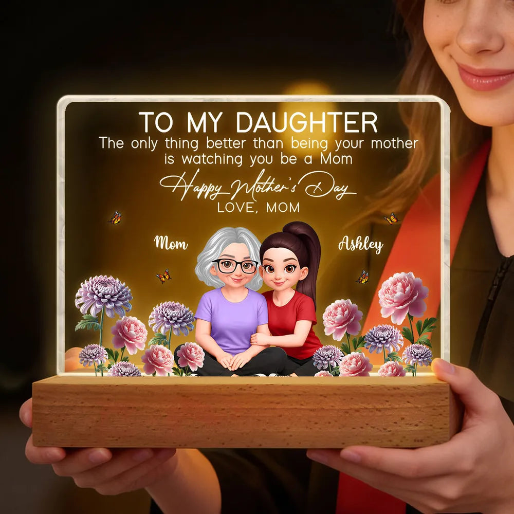 Personalized Acrylic Plaque for Daughter - Heartfelt Mother's Day Gift Plaque MagicInPrints