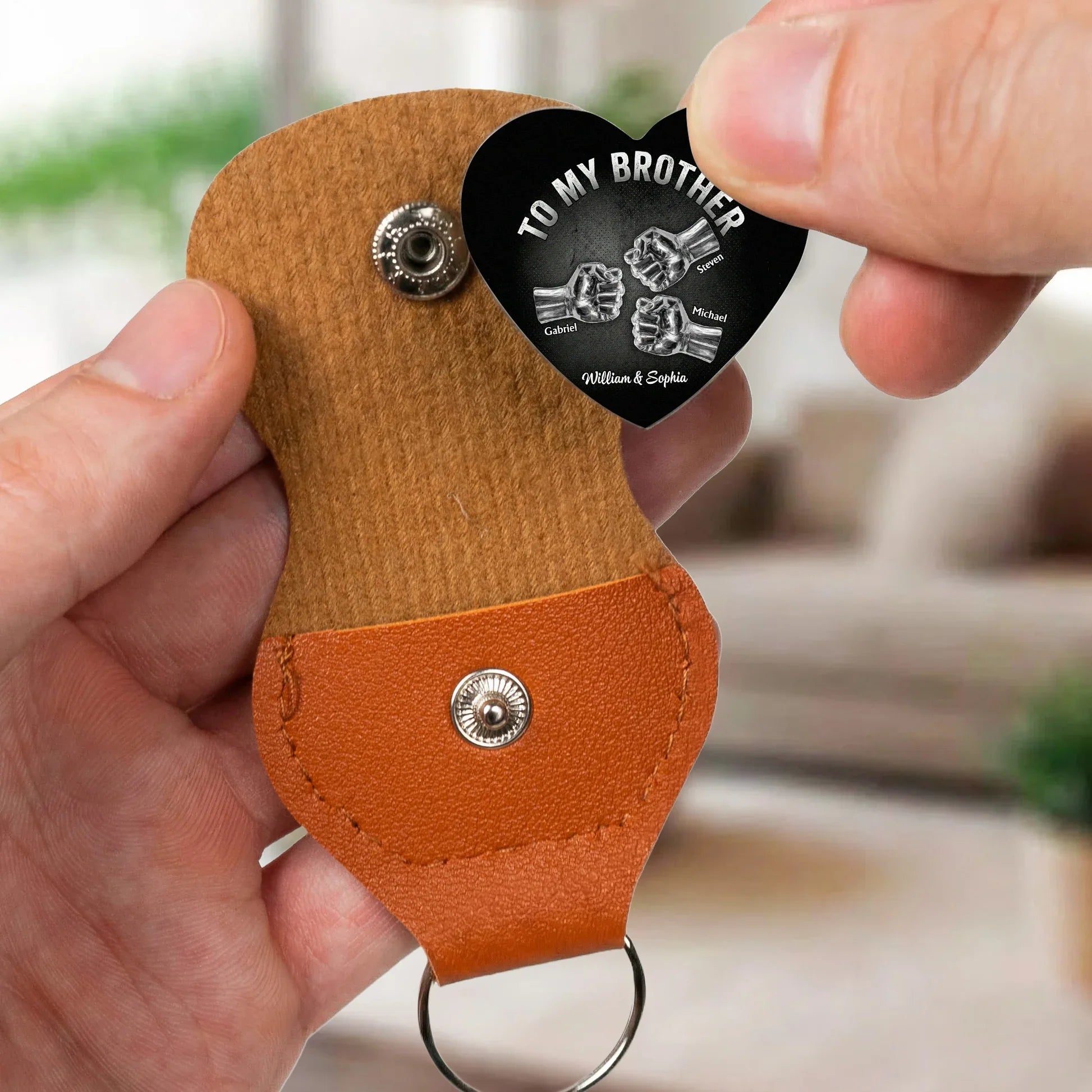 Personalized Brother Keychain Gift - Sentimental Keepsake for Brothers Keychain MagicInPrints