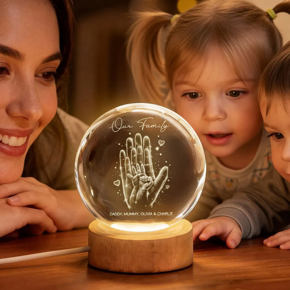 Personalized Family LED Night Light for Home Decor - Sentimental Gift Lamp MagicInPrints