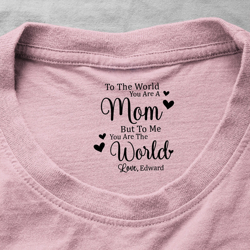 Personalized Mom T-Shirt for Mother - Heartfelt Message Gift Cloth MagicInPrints