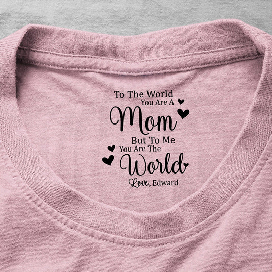 Personalized Mom T-Shirt for Mother - Heartfelt Message Gift Cloth MagicInPrints