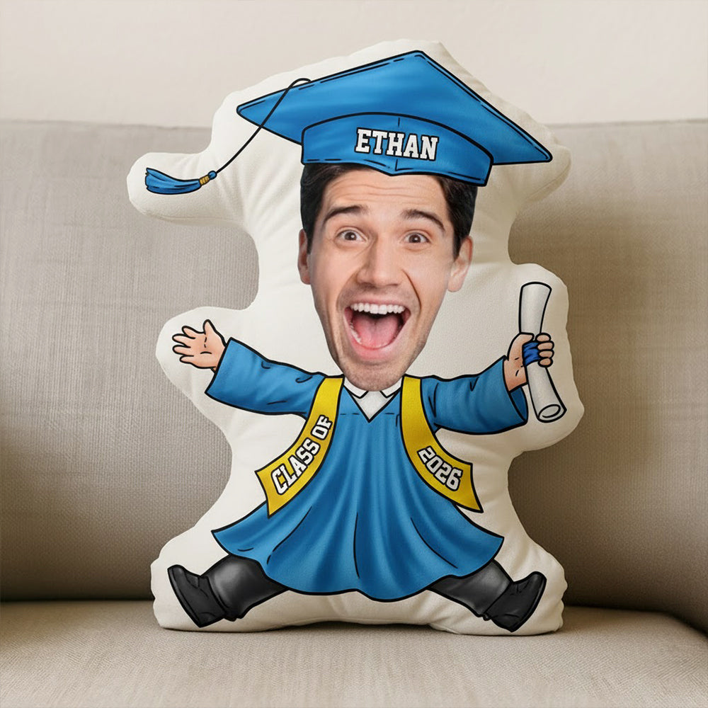 Customized Graduation Photo Pillow for Graduates - Class of 2026 Gift Pillow MagicInPrints