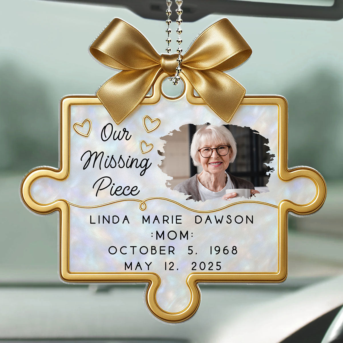 Personalized Memorial Puzzle Piece Ornament for Family - Remembrance Gift Ornament MagicInPrints