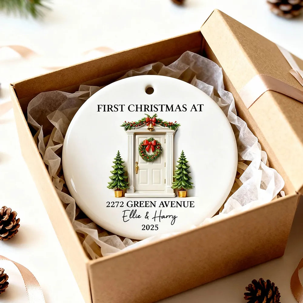 Personalized Christmas Ornament for Home - First Christmas Keepsake 2025 Ornament MagicInPrints