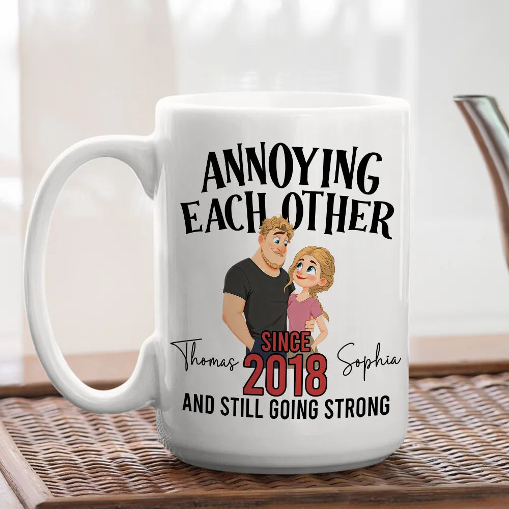Personalized Couple Mug - Funny Anniversary Gift for Couples - Custom Names and Year Cup MagicInPrints