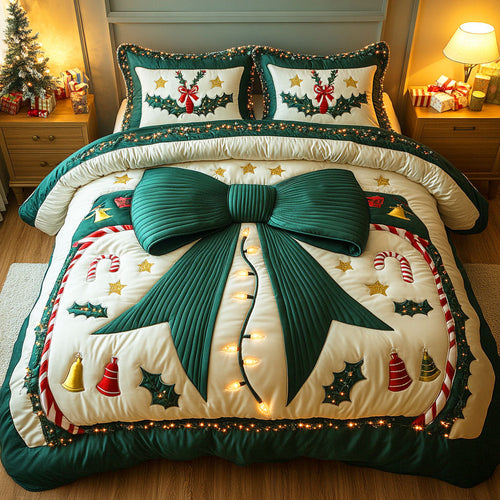 Wrap Yourself in Warmth – Personalized Quilted Bedding Set – Gift for Family Quilted Bedding Set V2 MagicInPrints