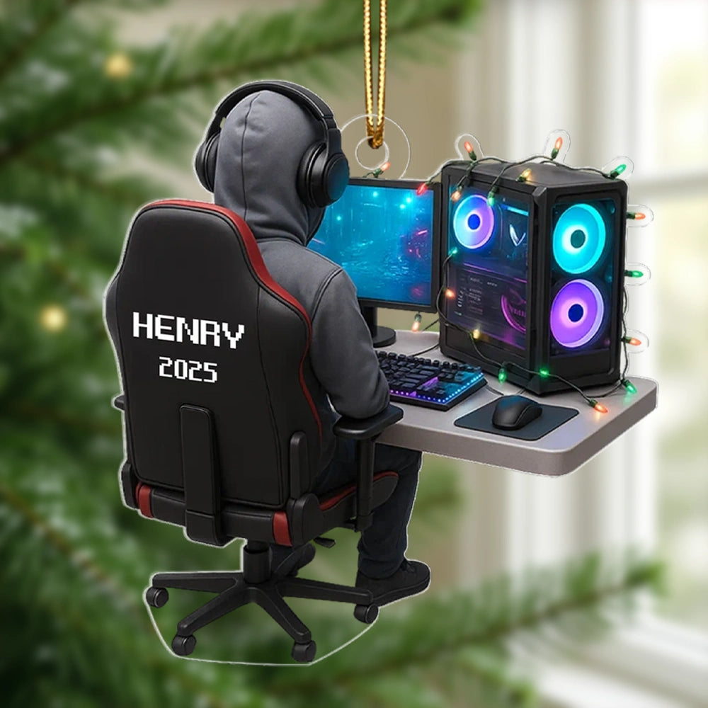 Personalized Gamer Christmas Ornament for Gamers - Holiday Gift Ornament MagicInPrints