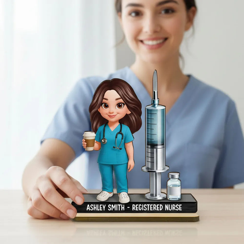 Personalized Nurse Figurine for Healthcare Professionals - Appreciation Gift Plaque MagicInPrints