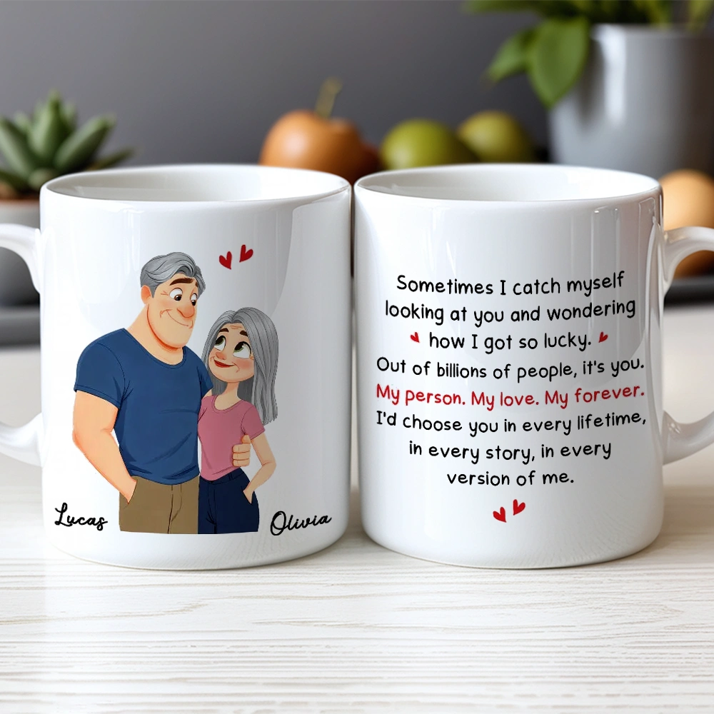 Personalized Couple Mug Set for Anniversary - Sentimental Gift Cup MagicInPrints