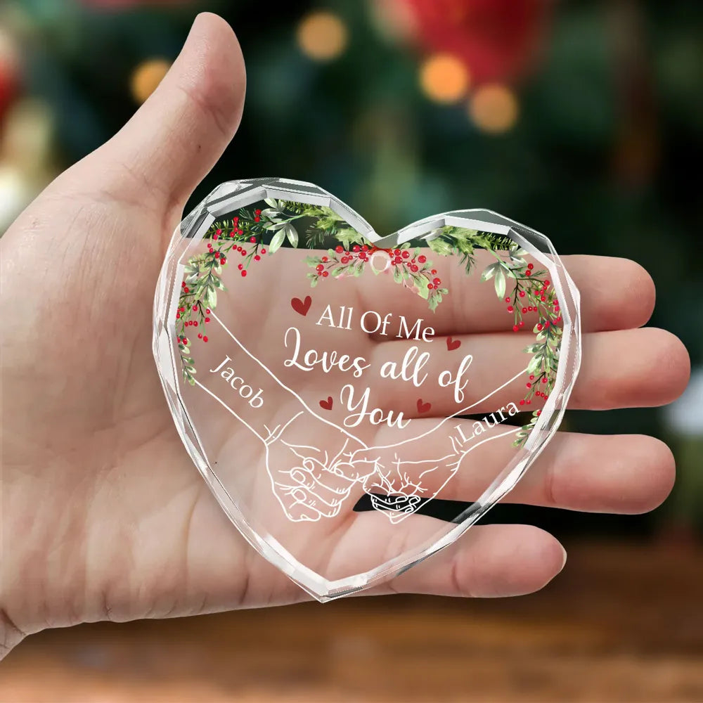 Personalized Heart Ornament for Couples with Custom Names - Christmas Gift Ornament MagicInPrints