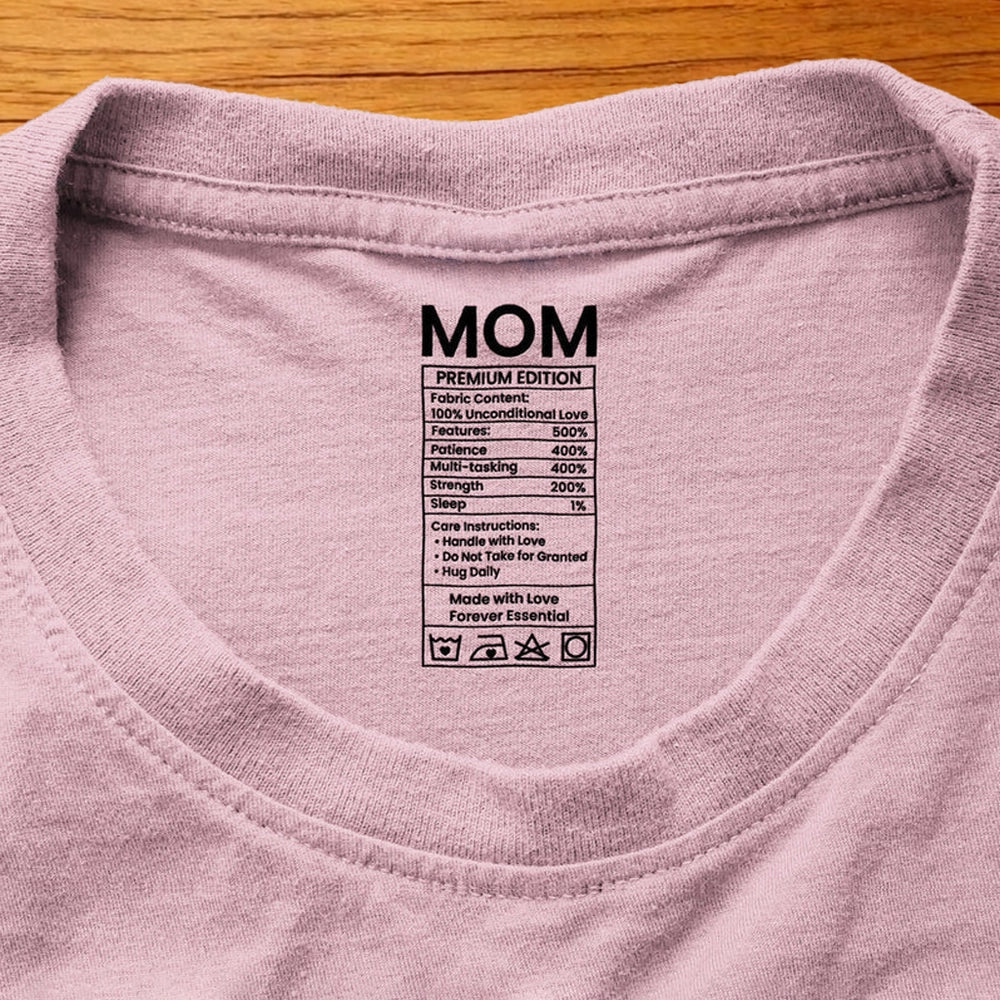 Custom Mom T-Shirt for Mothers - Premium Edition with Sentimental Design Cloth MagicInPrints