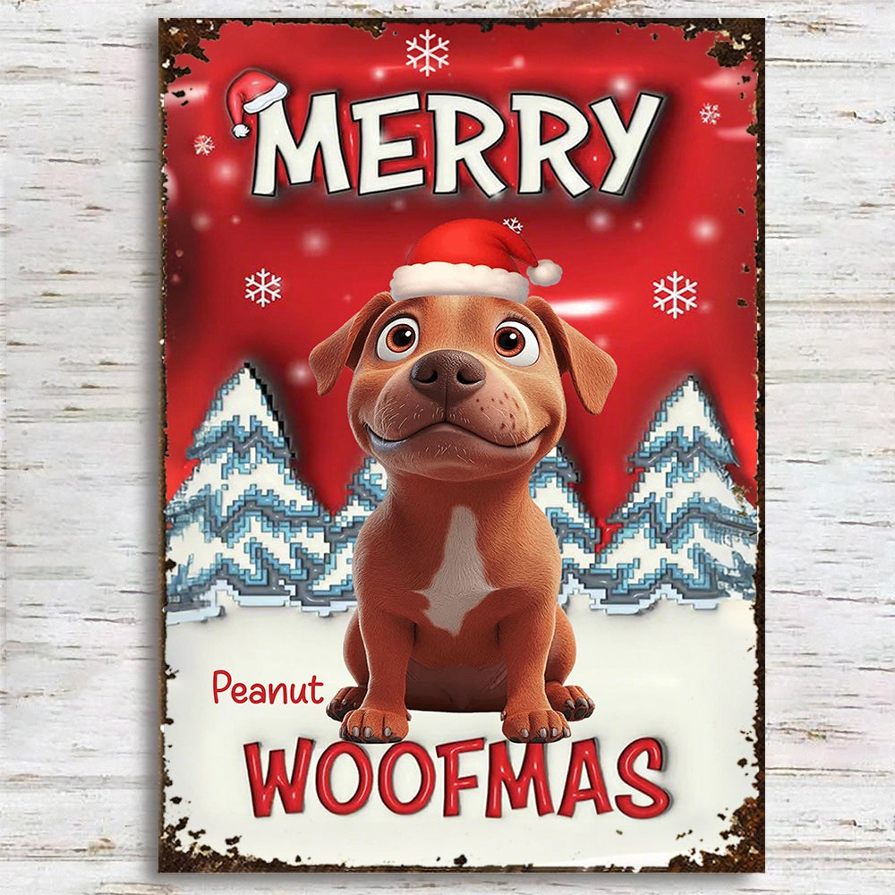 Personalized Dog Christmas Yard Sign for Pet Lovers - Holiday Decoration Sign MagicInPrints