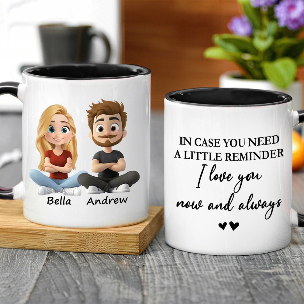 Personalized Couple Mug for Him and Her - Romantic Gift for Anniversary or Valentine's Cup MagicInPrints
