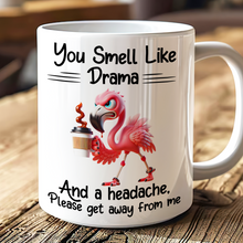 Load image into Gallery viewer, Funny Animal Coffee Mug - You Smell Like Drama Coffee Mug PopCulturePrints
