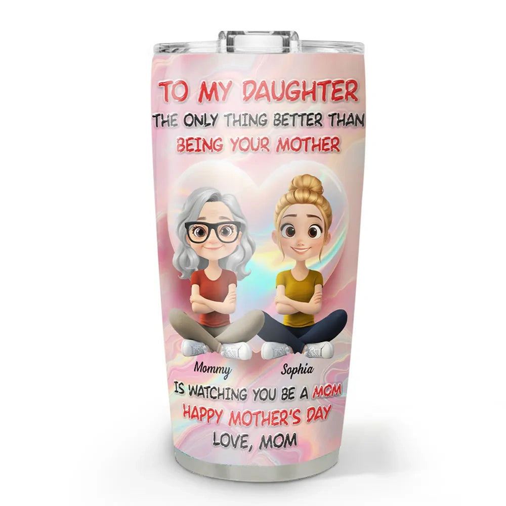 Personalized Mother's Day Tumbler for Daughter - Sentimental Gift Cup MagicInPrints