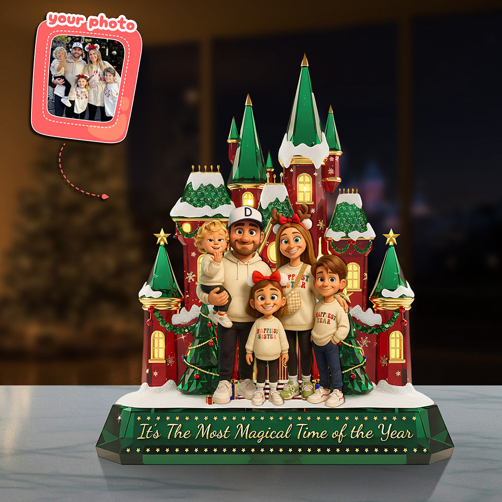 Bring Home the Magic - Personalized Custom Photo Acrylic Plaque - Perfect Gift for Families and Loved Ones Shaped Plaques MagicInPrints