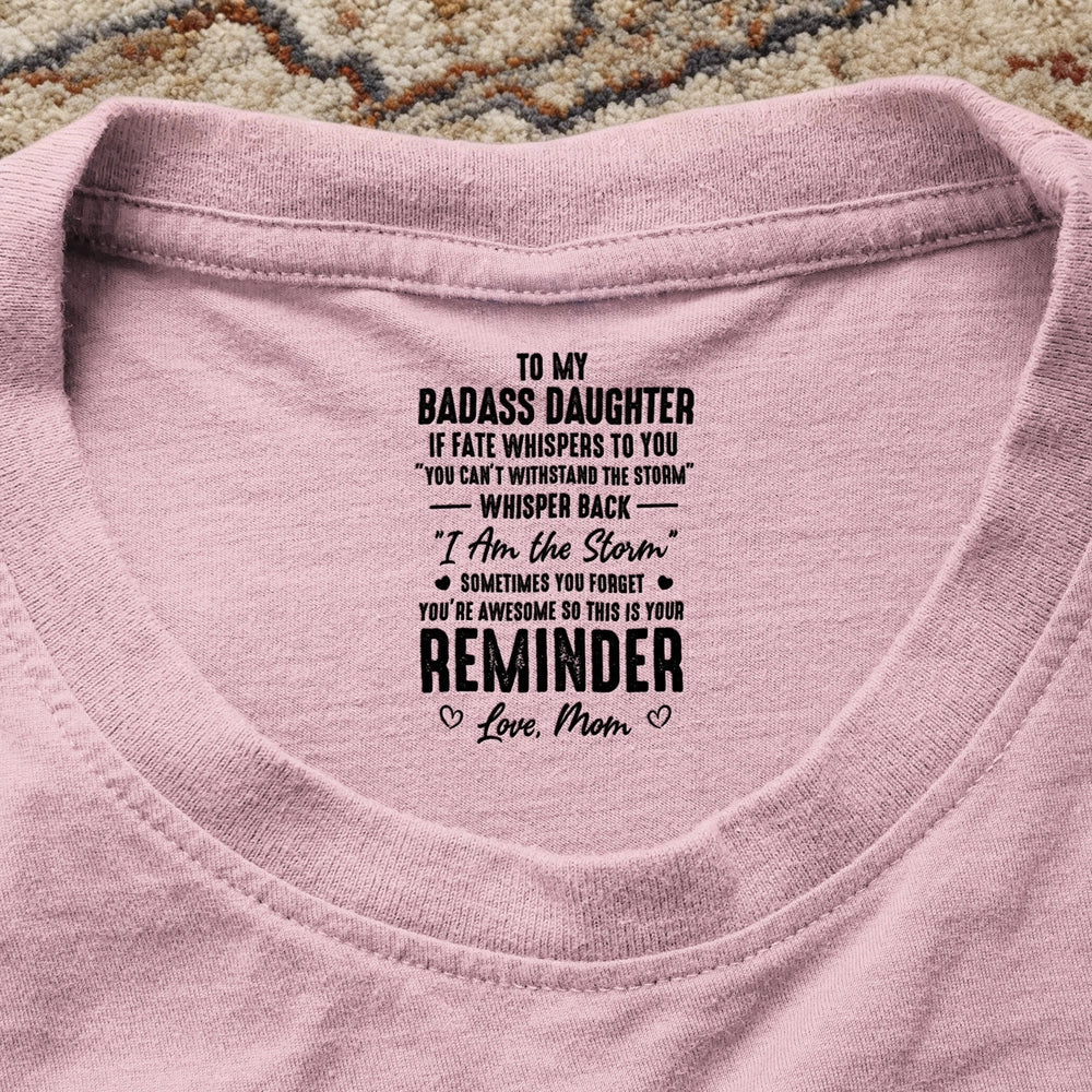 Personalized Daughter T-Shirt for Women with Empowering Quote - Gift from Mom Cloth MagicInPrints