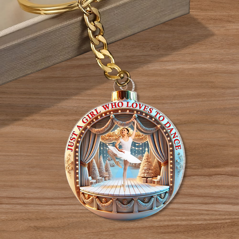 Custom Keychain for Ballet Lovers - Unique Photo Gift Keychains PopCulturePrints