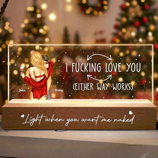 Custom Romantic LED Night Light for Couples - Anniversary or Valentine's Gift Plaque MagicInPrints