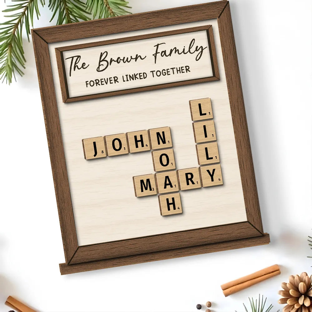Personalized Family Name Scrabble Wall Art - Sentimental Home Decor Plaque MagicInPrints