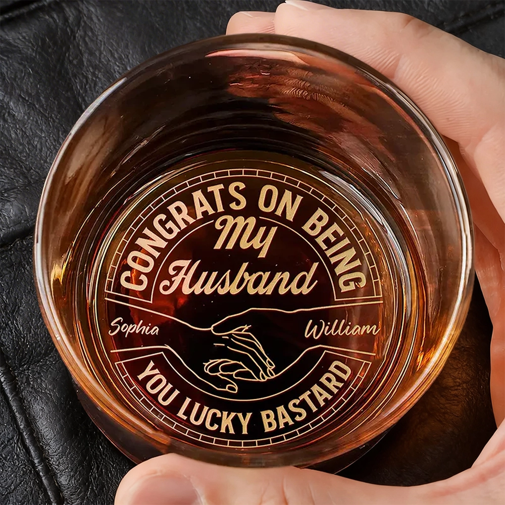 Personalized Whiskey Glass for Husband - Funny Gift for Anniversary or Birthday Cup MagicInPrints
