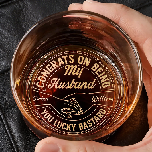 Personalized Whiskey Glass for Husband - Funny Gift for Anniversary or Birthday Cup MagicInPrints