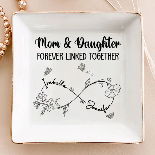 Personalized Jewelry Dish for Mom & Daughter - Sentimental Gift for Mother's Day Jewelry MagicInPrints