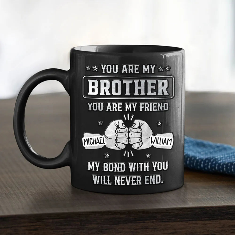 Personalized Brother Friendship Mug for Men - Sentimental Gift Cup MagicInPrints