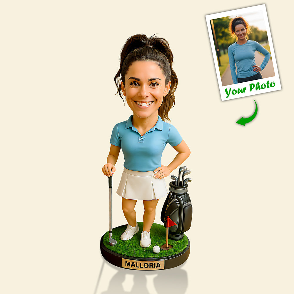 “Swing Into Joy with Custom Golf Champion Acrylic Plaque” - Personalized Gift for Golf Lovers Shaped Plaques MagicInPrints