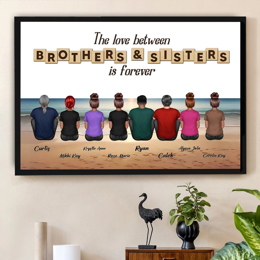 Personalized Sibling Wall Art for Family - Sentimental Gift for Home Decor Poster or Canvas MagicInPrints