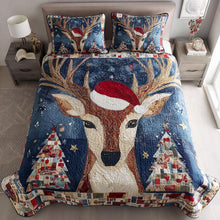 Load image into Gallery viewer, Bring Home the Magic of Christmas – Personalized 3-Piece Quilted Bedding Set – Gift for Families Quilted Bedding Set V2 MagicInPrints
