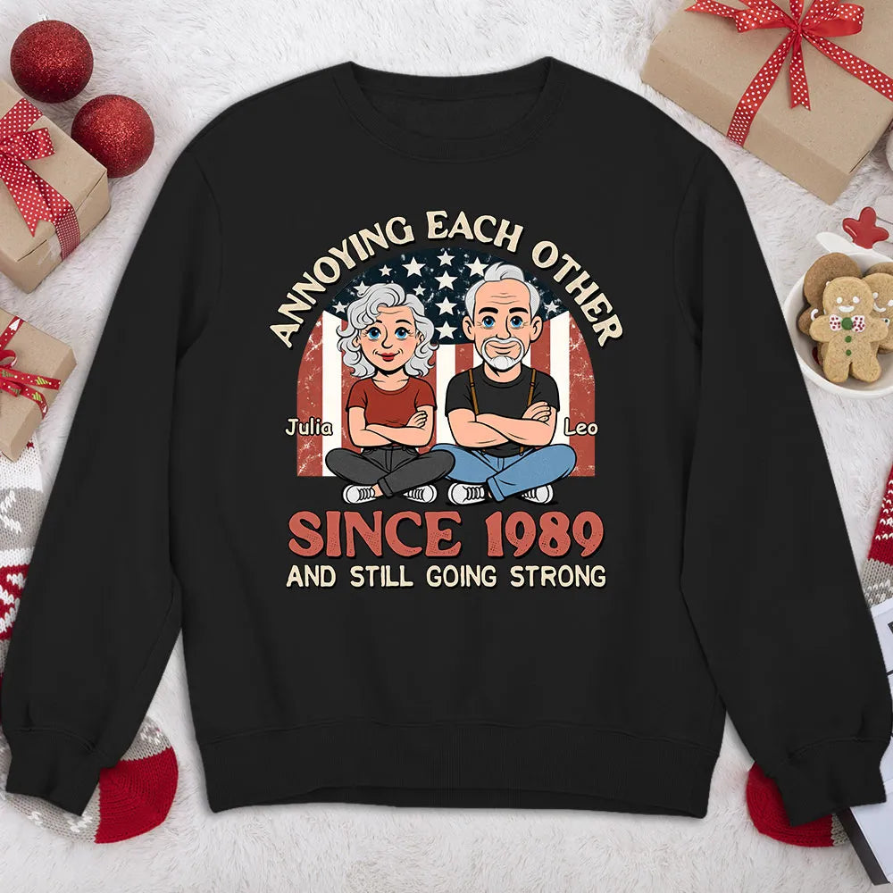 Custom Cartoon Couple T-Shirt for Anniversary - Funny Gift Since 1989 Cloth MagicInPrints
